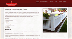 Desktop Screenshot of chamberlandcedar.com