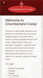 Mobile Screenshot of chamberlandcedar.com